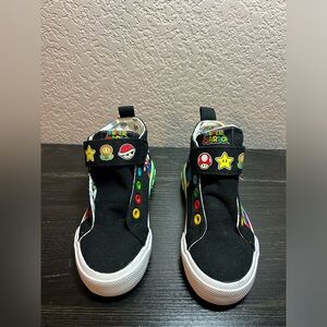 Nintendo Super Mario Kid's Size 11 Sneakers Casual Shoes Black Groundup